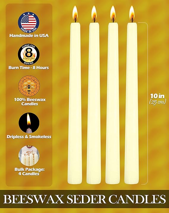 Beeswax Seder Candle 8 HR
