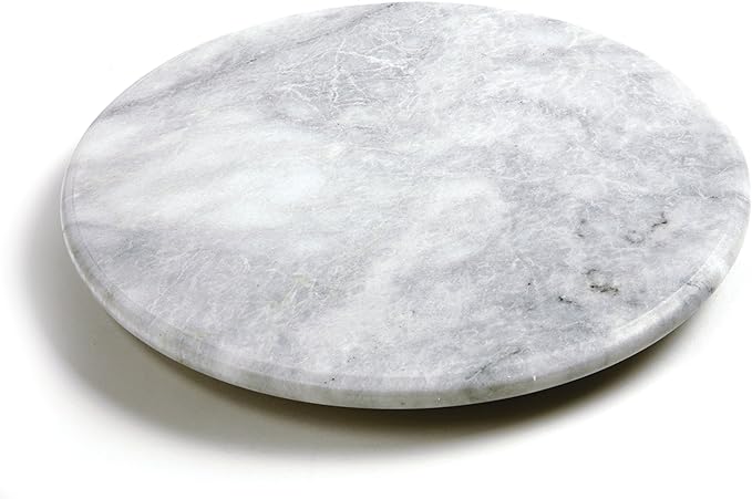 Marble Lazy Susan 12" | Rotating Serving Tray | White | Norpro