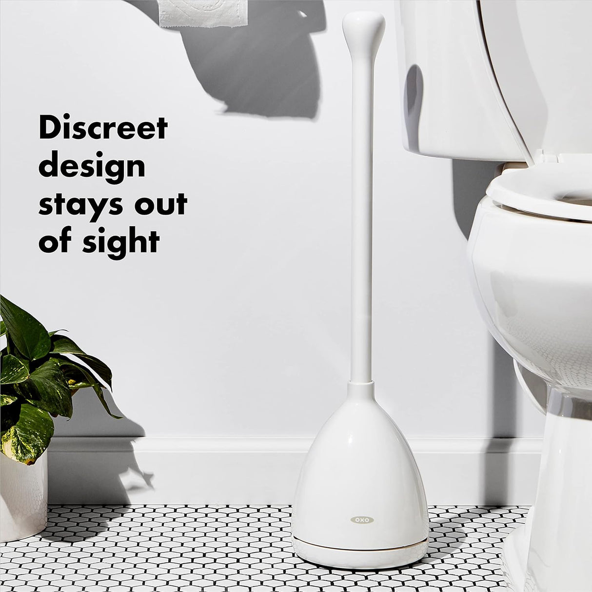 Toilet Plunger & Canister OXO