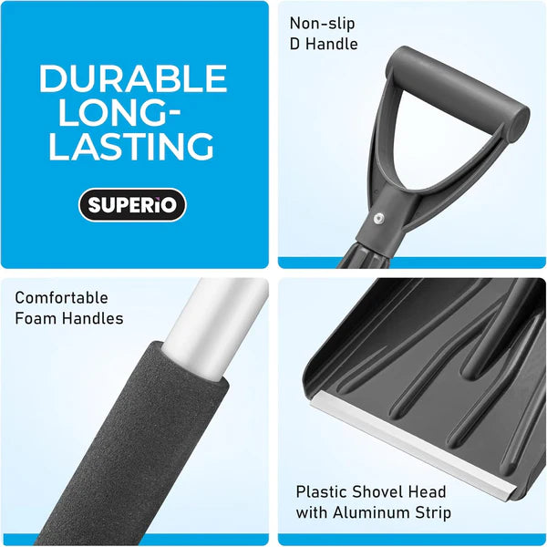 Snow Shovel with Telescopic Handle