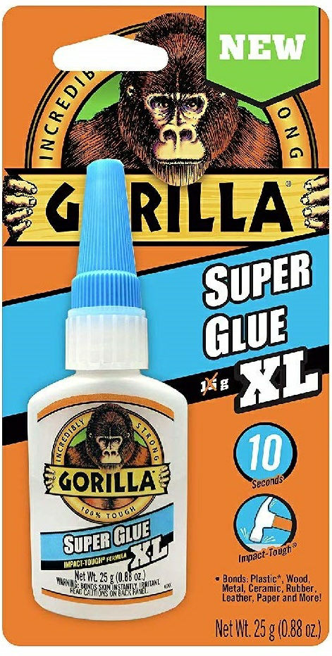 Gorilla Super Glue XL 25g | Clear | Fast-Setting & Impact Tough
