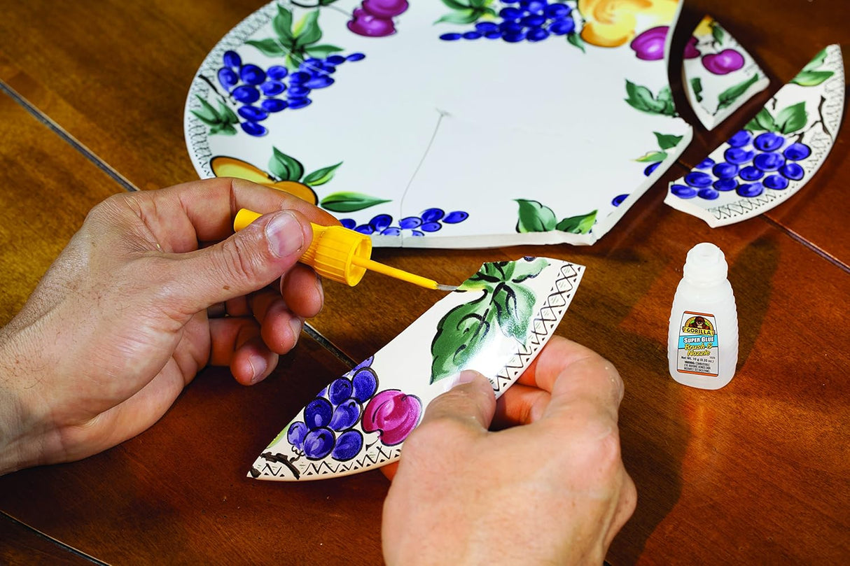 Gorilla Super Glue With Brush & Nozzle | Clear | 10g | Fast Drying