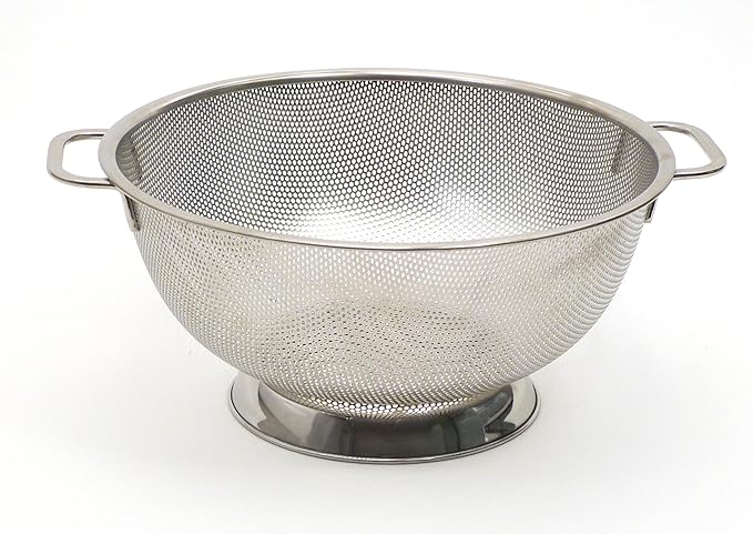 Stainless Steel Colander | 5QT Capacity | Precision Pierced | Wide Rim Base | RSVP