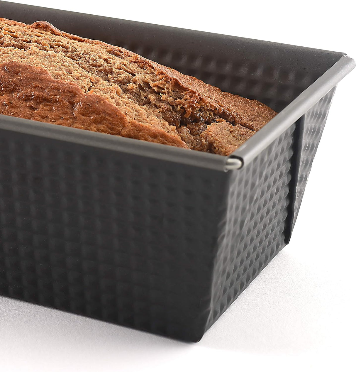 Non Stick Bread Pan | Heavy‐Gauge Steel | 12 x 4.5 x 3" | Grey | Norpro