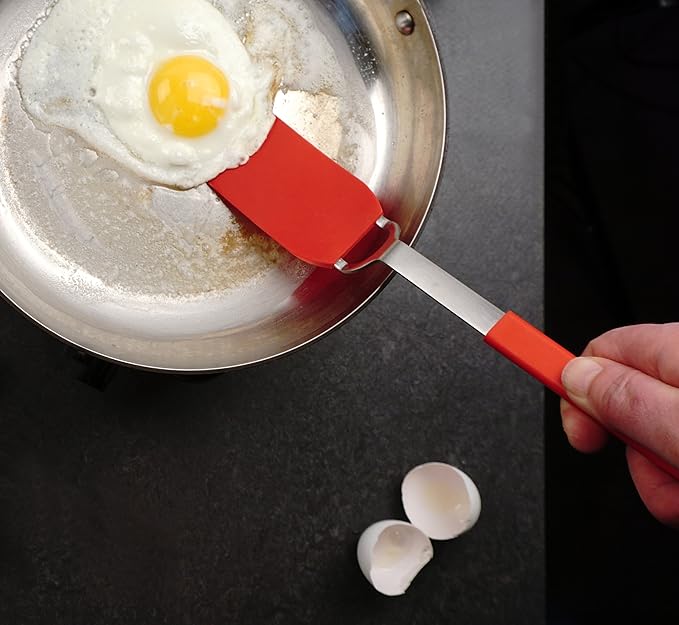 Nylon Spatula With Stainless Steel Handle | Red | 10.75x2" | RVSP