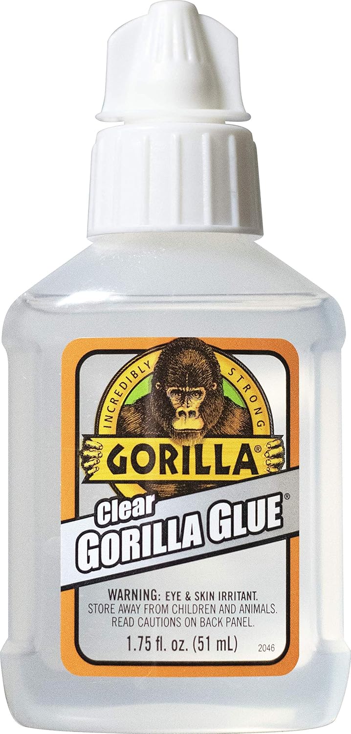 Gorilla Clear Glue | Clear Polyurethane Adhesive | 1.75 oz | Non-Foaming