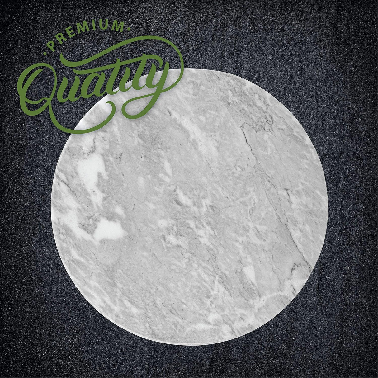 Marble Lazy Susan 12" | Rotating Serving Tray | White | Norpro