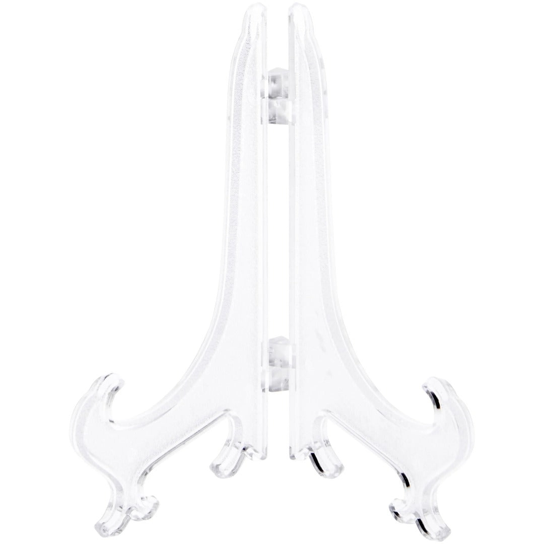 Hinged Clear Plastic Plate Stand 5" Bard's