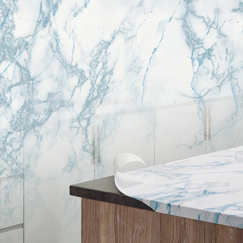 Pesach Counter Liner Blue Marble Dekal