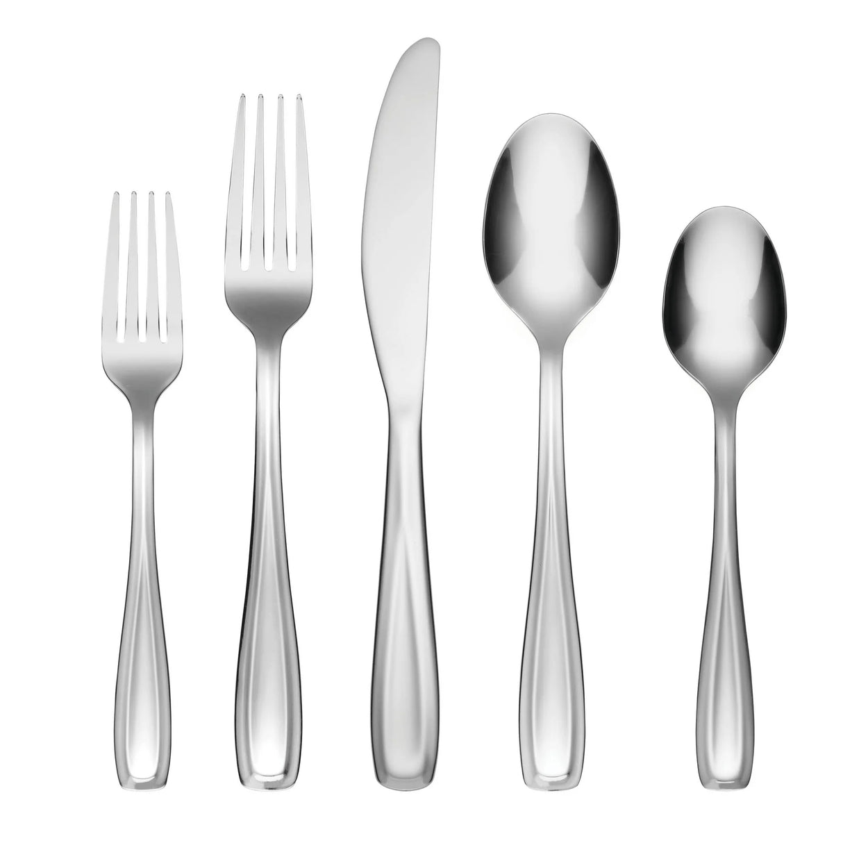 20 pc Flatware Set | Waylen Mirror Piece | Silver | Cambridge