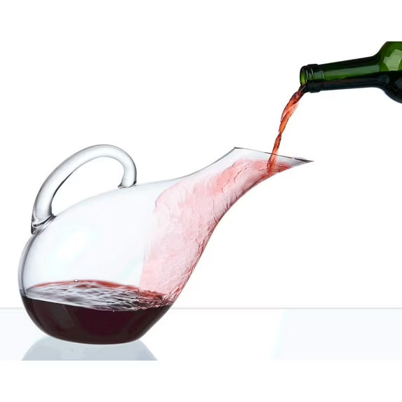 Wine Decanter Slanted Aerator | 1000ml | Clear | Global Amici