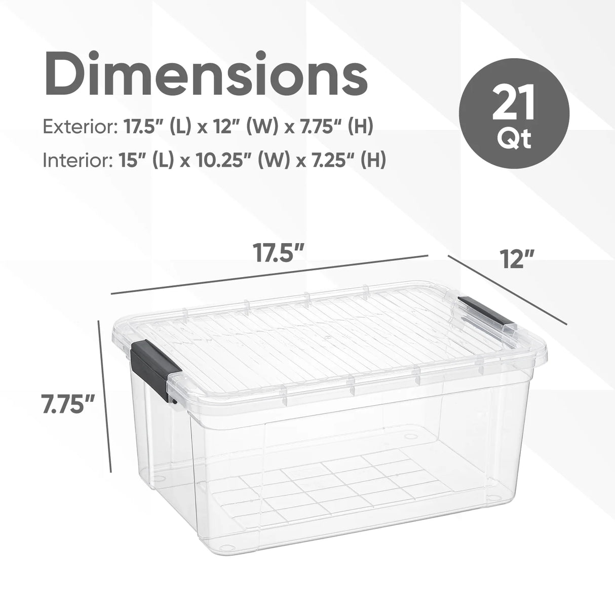 Storage Container Deep 21QT Superio