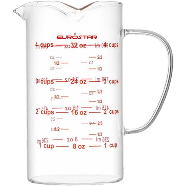 Glass Measuring Cup 4 Cup Eurostar