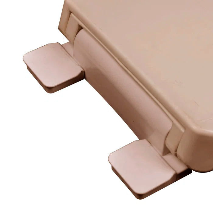 Elongated Plastic Toilet Seat | Beige | 19 Inch | Cotton Valley