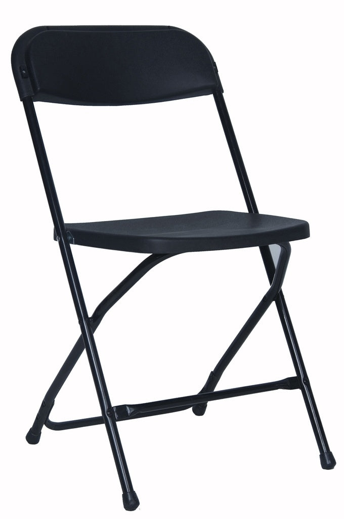 Black Folding Chair w/PP Seat and Back Uniware