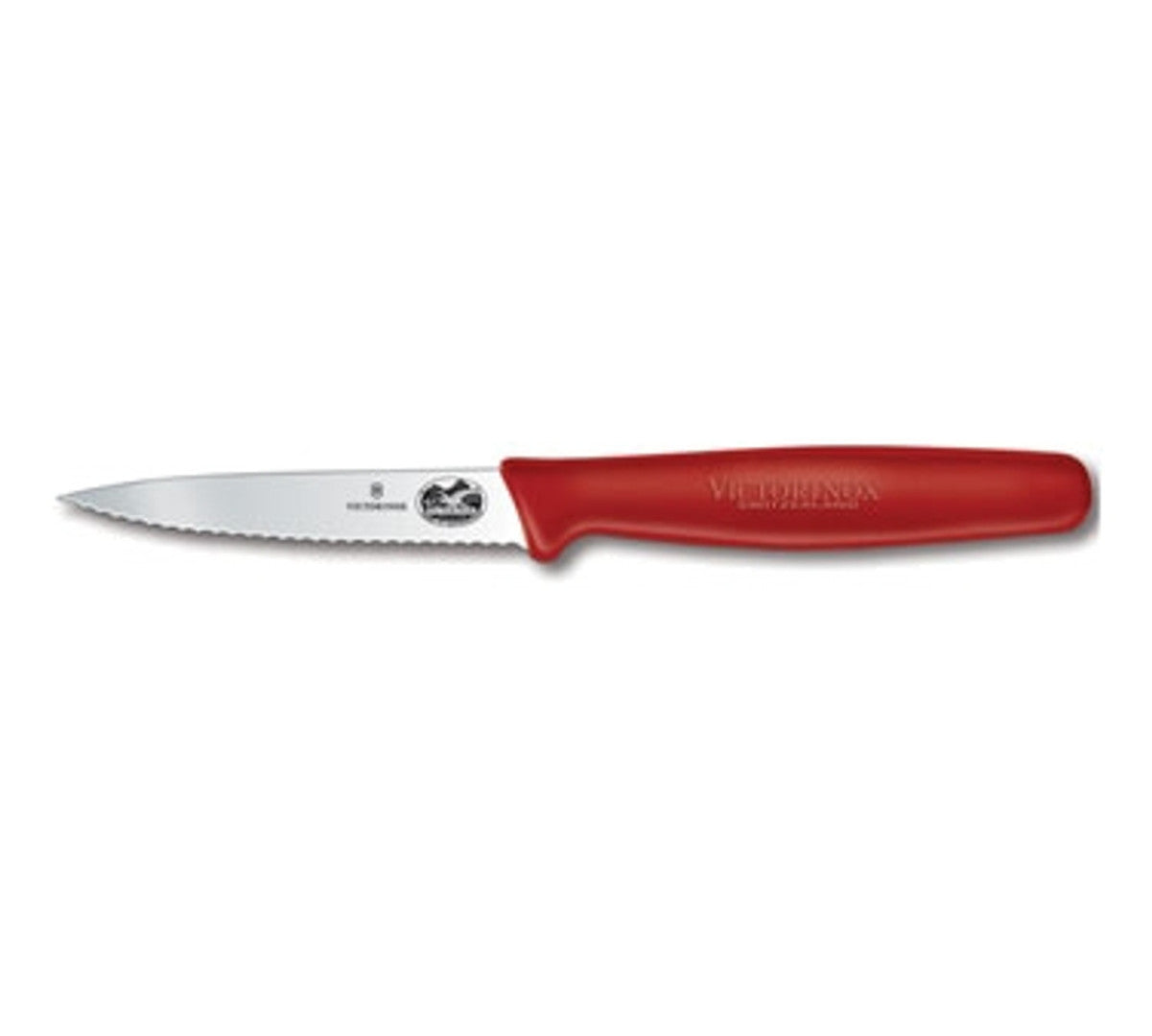 Red Straight Pointy Knife 3.25" Victorinox