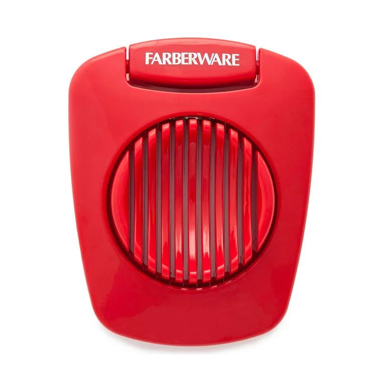 Egg Slicer | 0.45 Pounds | Stainless Steel | Red | Farberware