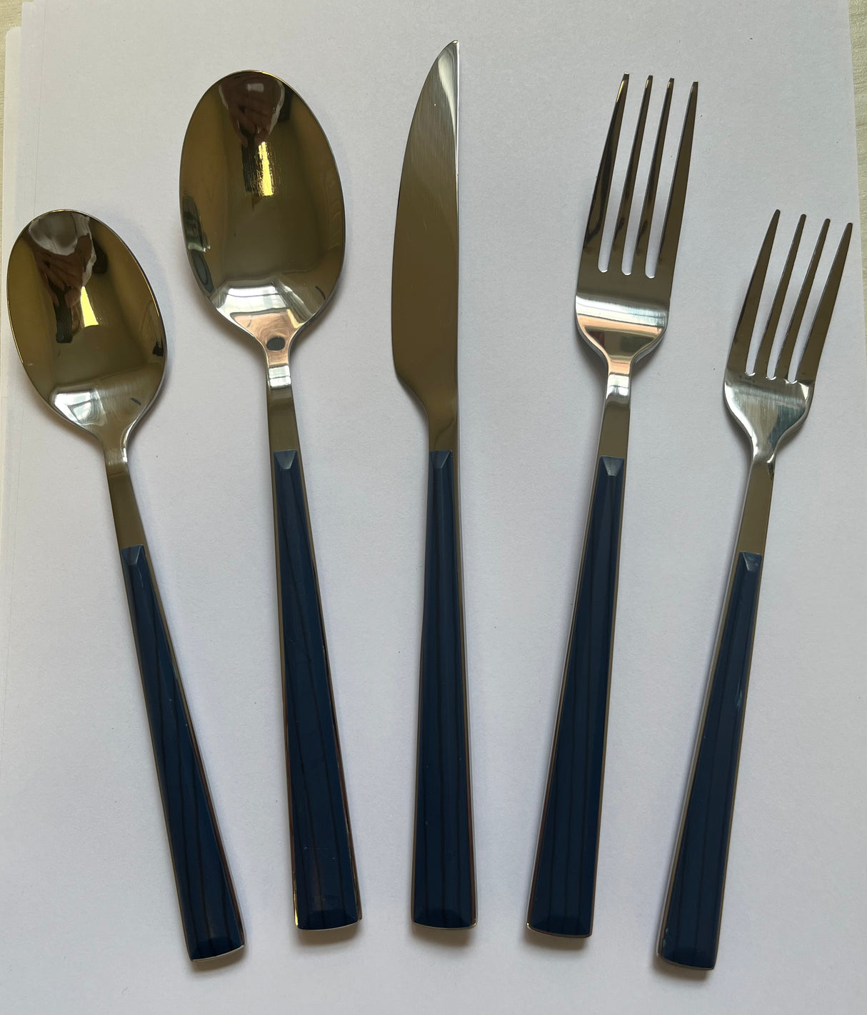 Navy Blue Cutlery Set 20PC Sequoia