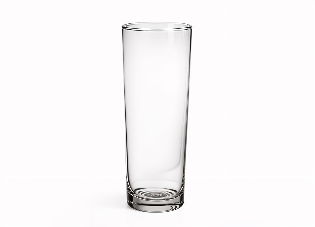 Clear Glass Vase (9.4"H x 3.7"D) Uniware