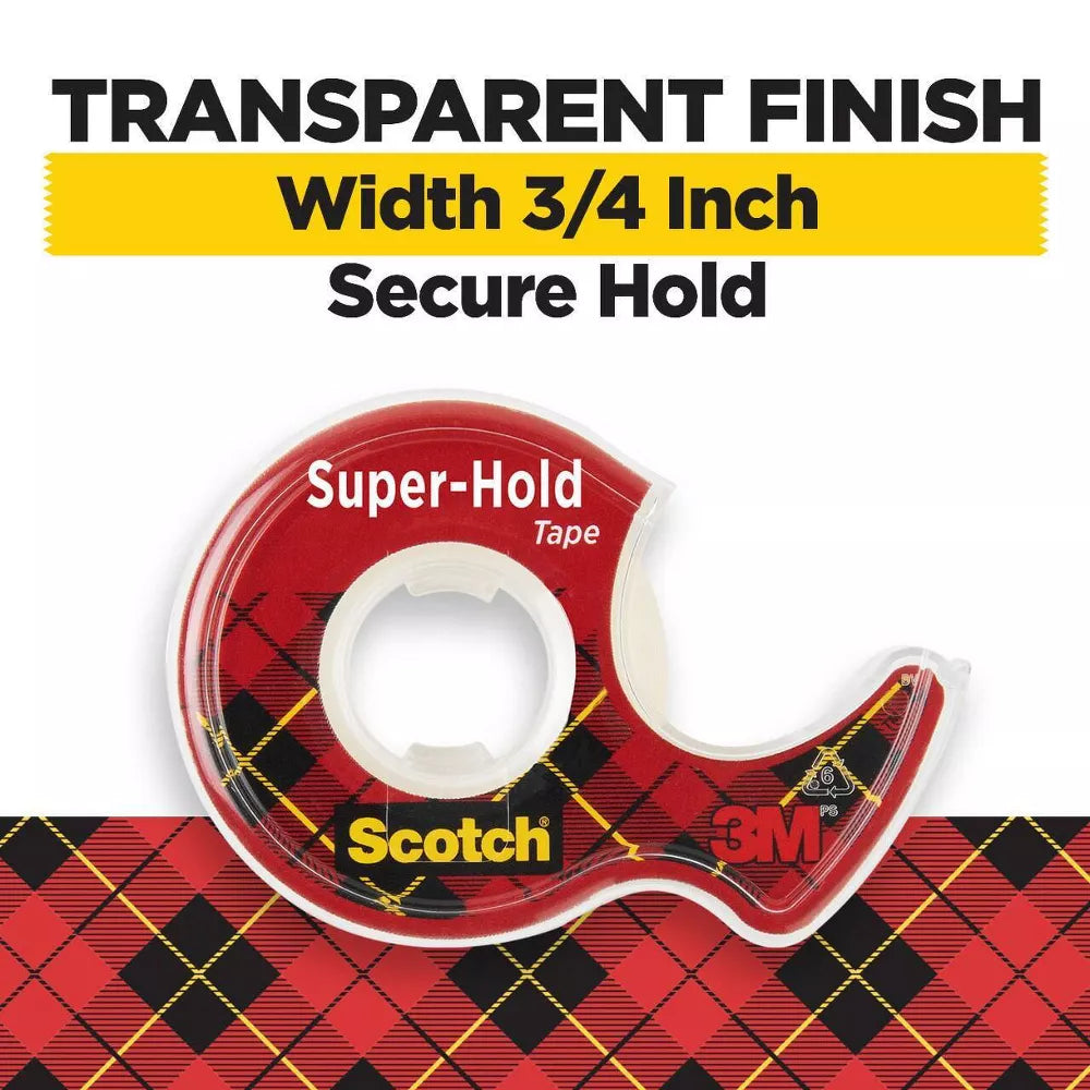 Super Hold Scotch Tape 3/4" x 650" 3M