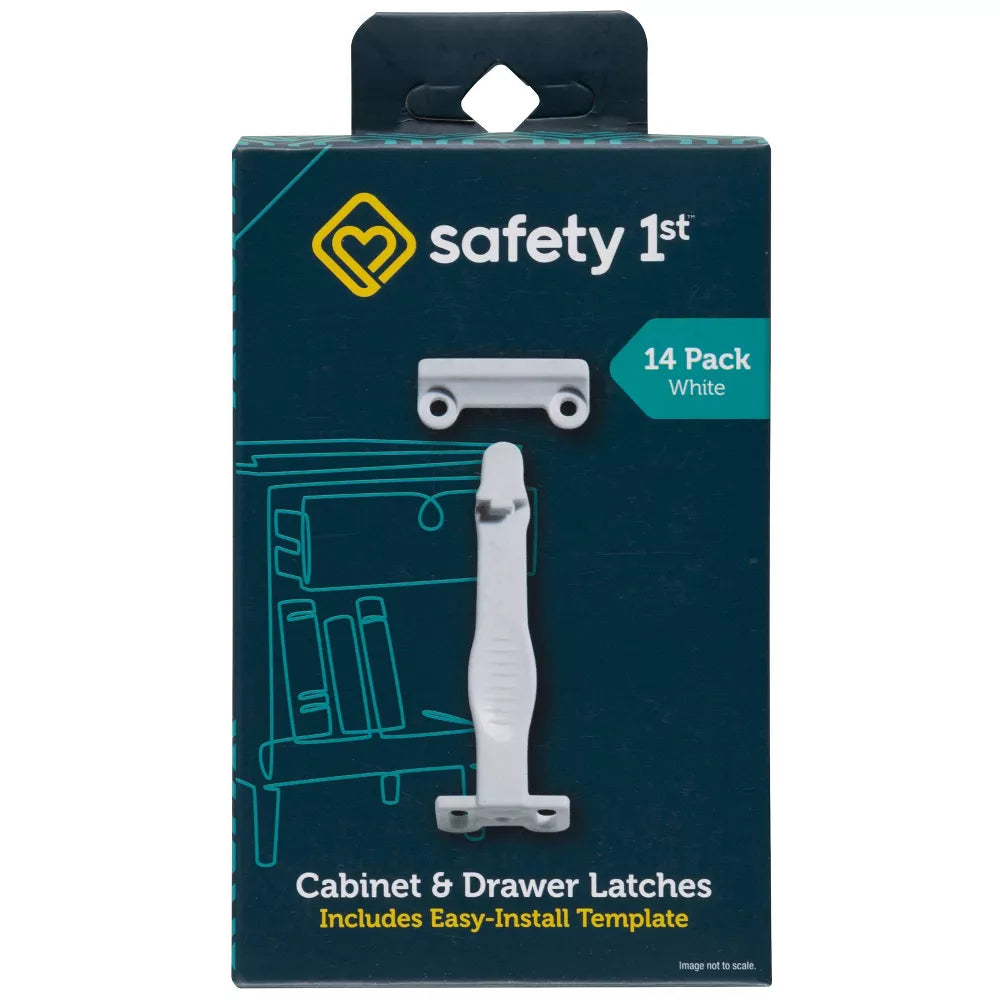 Spring Loaded Cabinet & Drawer Latches 10pk Safety 1st