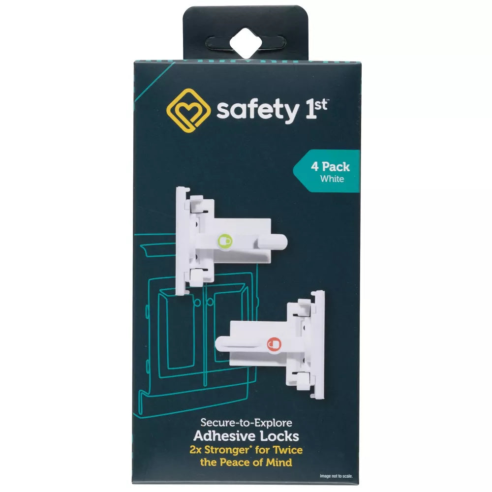Secure to Explore Adhesive Locks 4pk Safety 1st