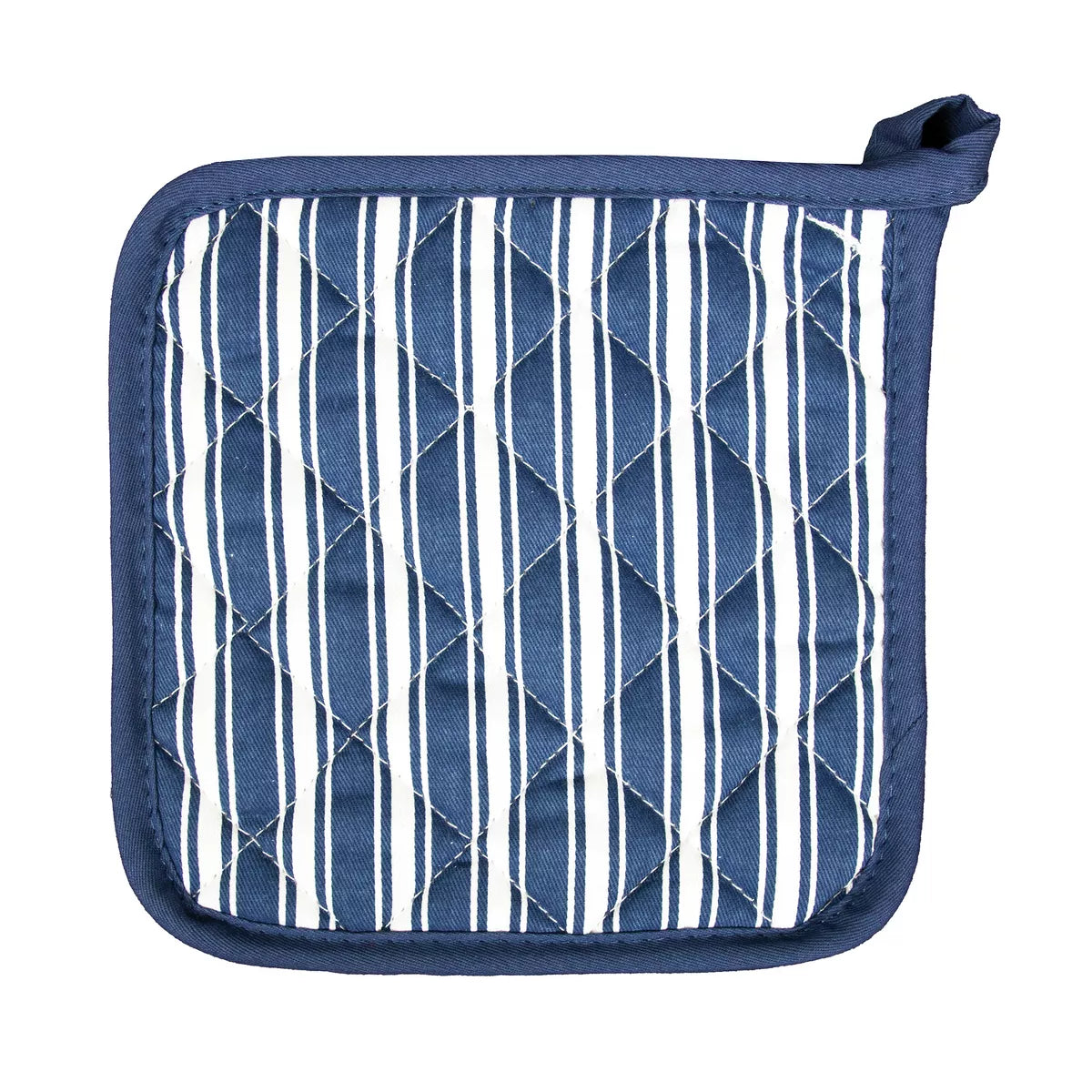 Pot Holder Striped Blue