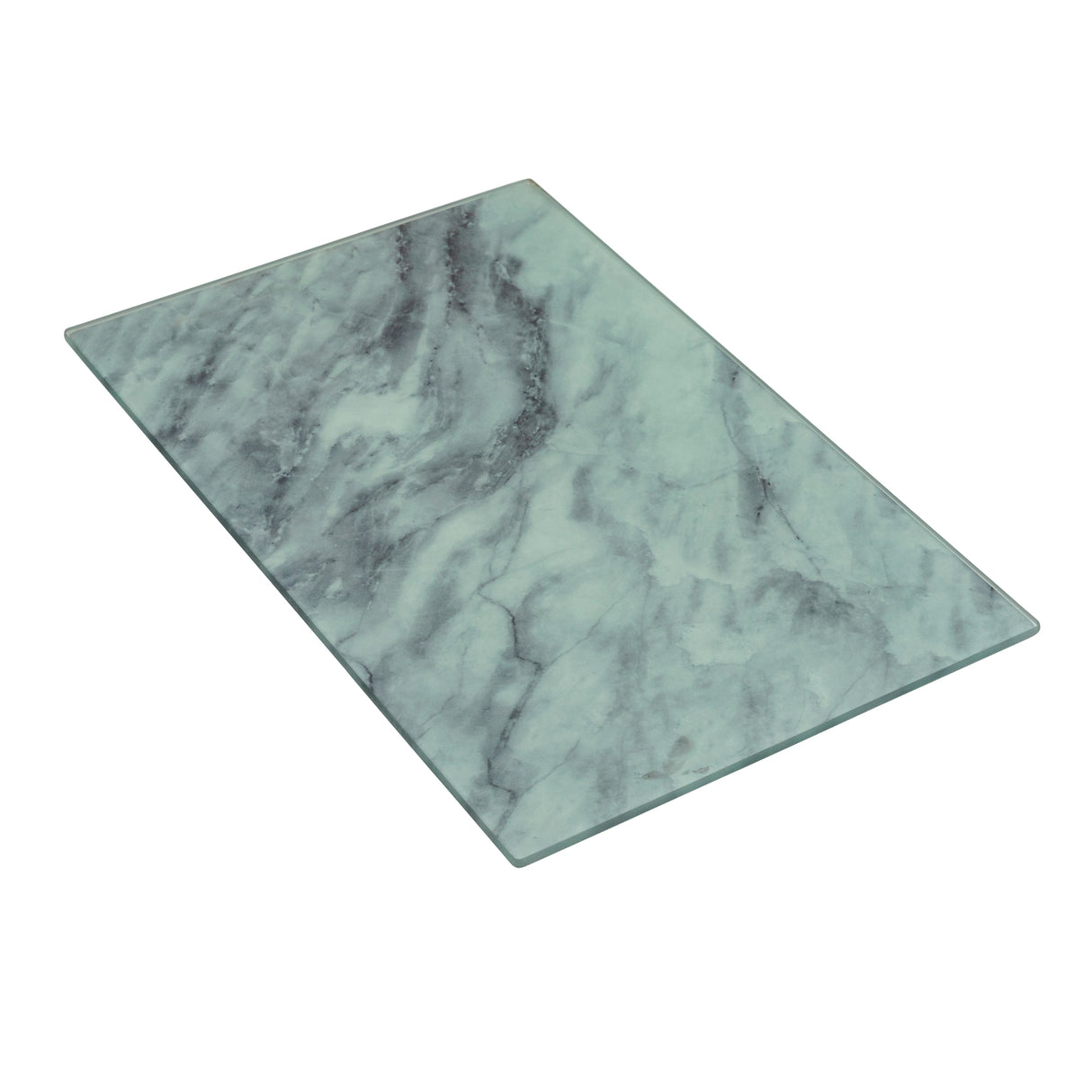 Glass Cutting Board Marble Small A&M Judaica & Gifts