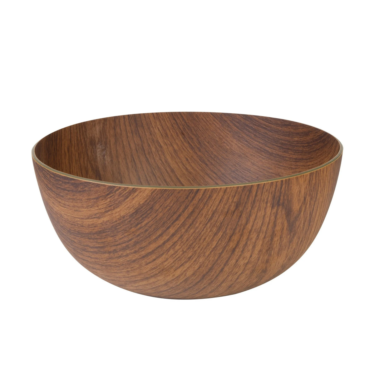 Round Plastic Bowl | Mahogany Collection | 9 Inch | Luxe Party