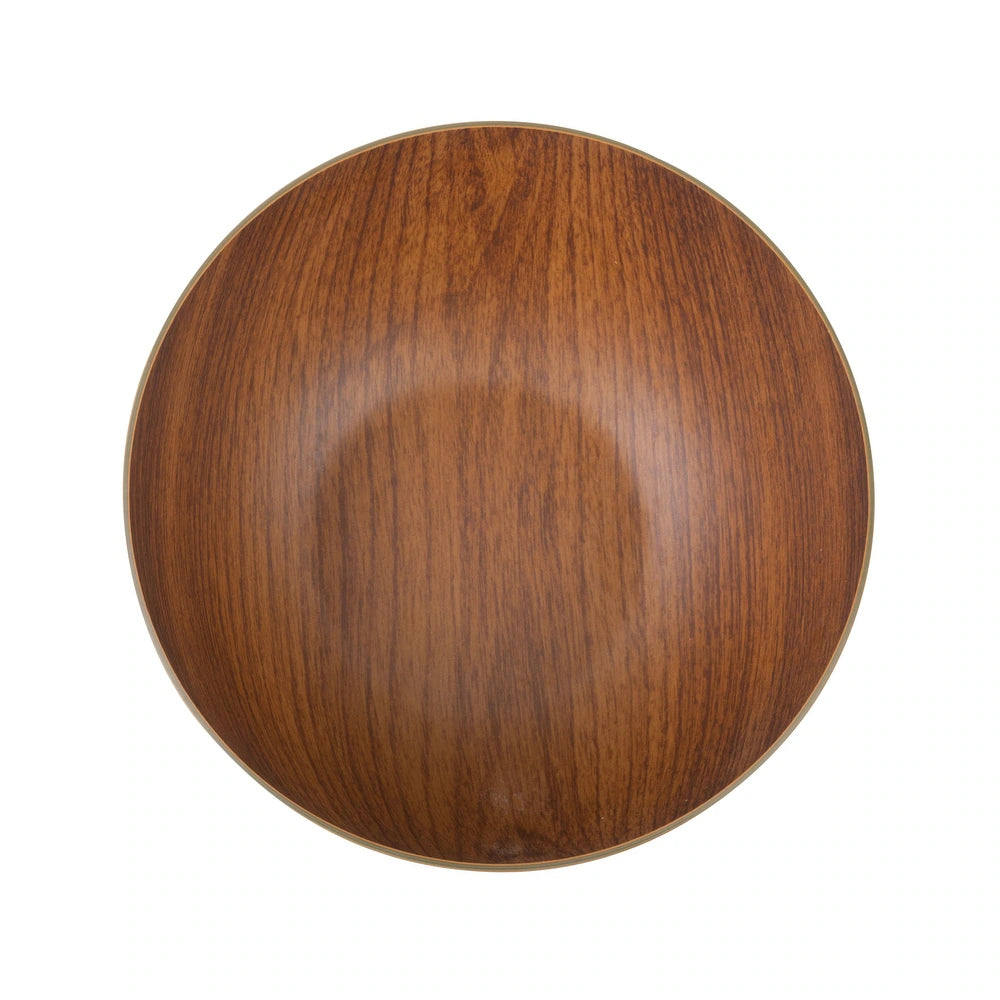 Round Plastic Bowl | Mahogany Collection | 5 Inch | Luxe Party