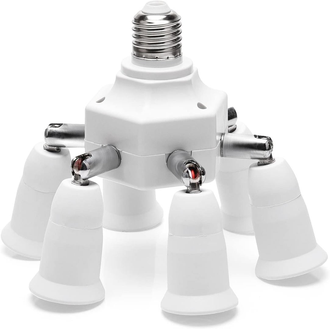 JACKYLED 7-in-1 Light Splitter | E26/E27 Adapter