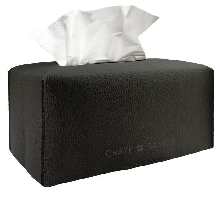 Tissue Box Sleeve Black Rectangle