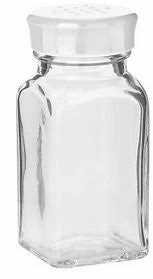 Glass Salt & Pepper Shaker White Trudeau