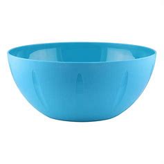 Plastic Mixing Bowl | Round | 8 Inch | Blue | YBM Home