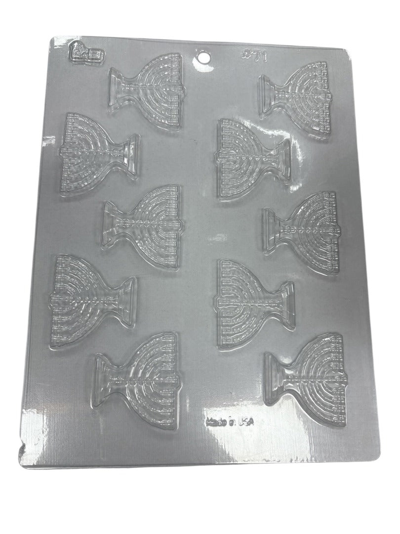 Menorah 10pc Chocolate Mold