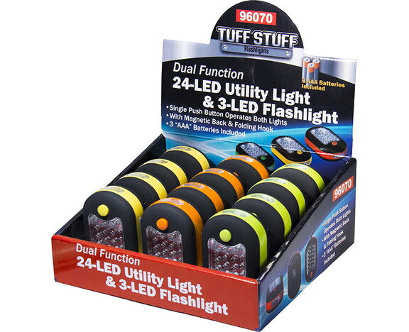 Utility Light 3-LED Flashlight Tuff Stuff