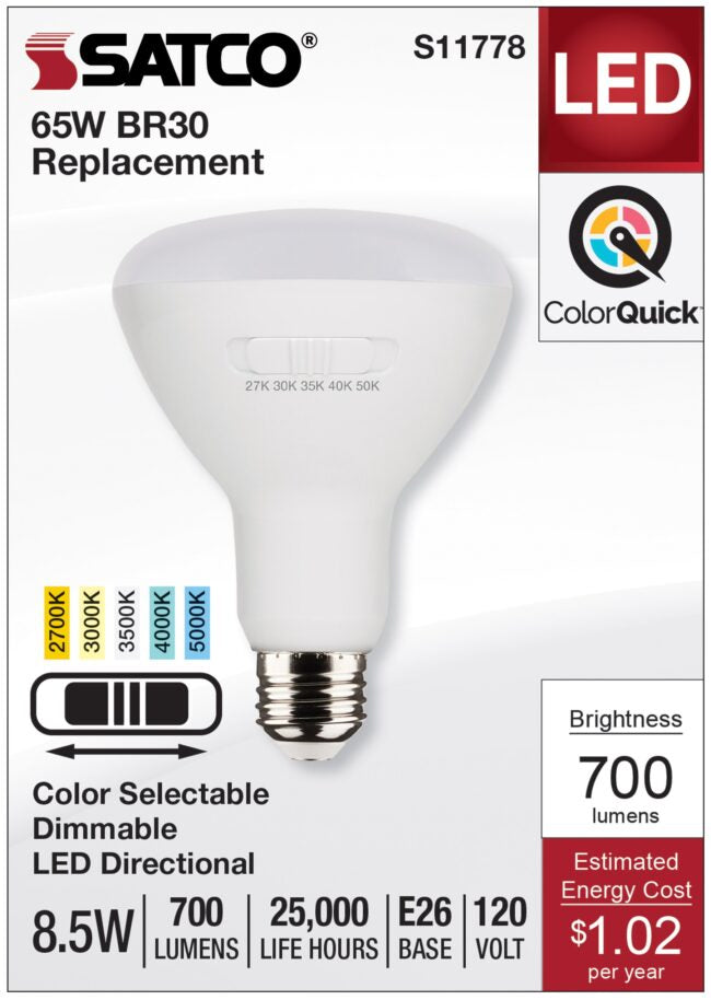 BR30 8.5W Color Selectable Bulb