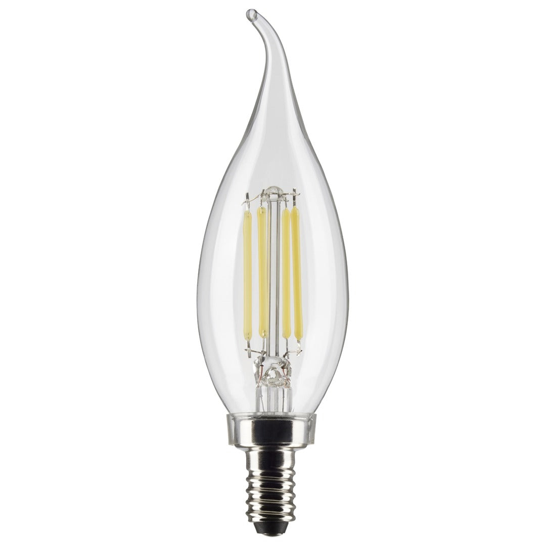Candelabra Base Flame Tip Bulb 5.5W 3000K