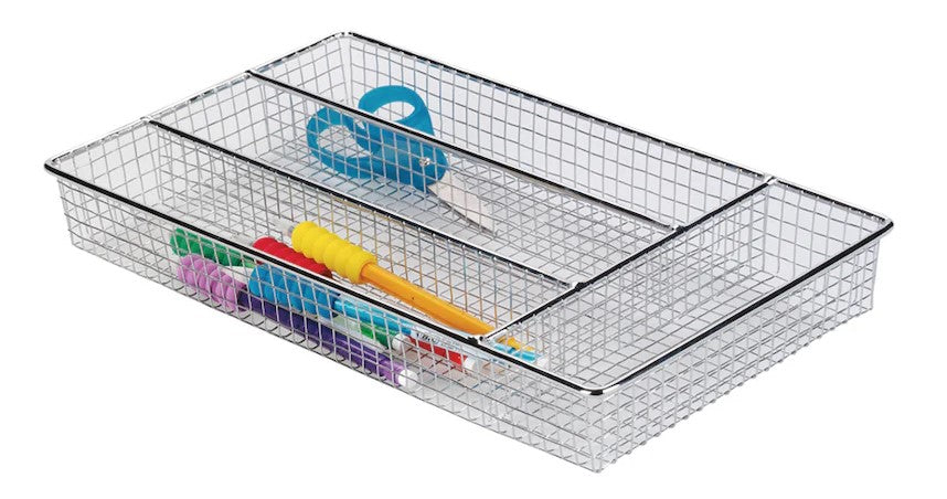 Cutlery Tray 4 Section Silver