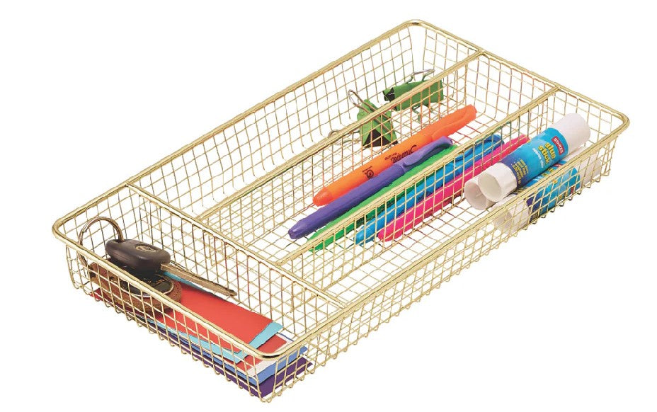 Cutlery Tray 4 Section Gold