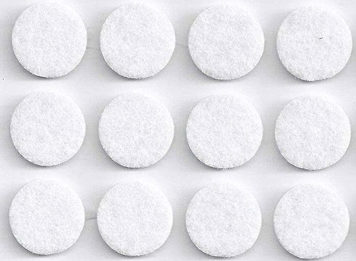 Round Felt Furniture Pads White (3/4") Flexi Felt