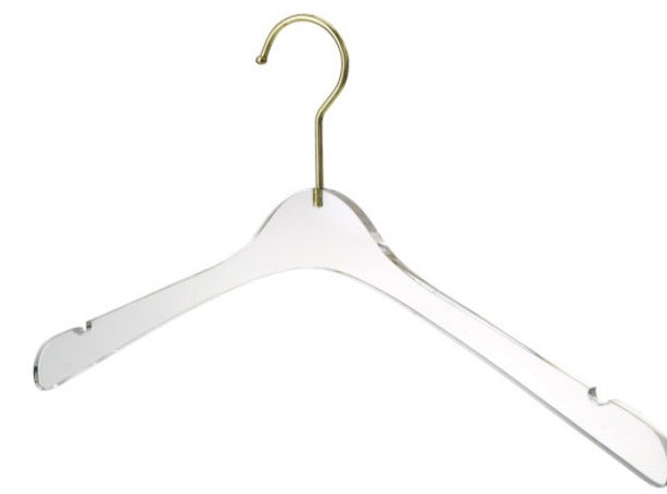 Men's Hanger Clear w/Gold Hook YBM