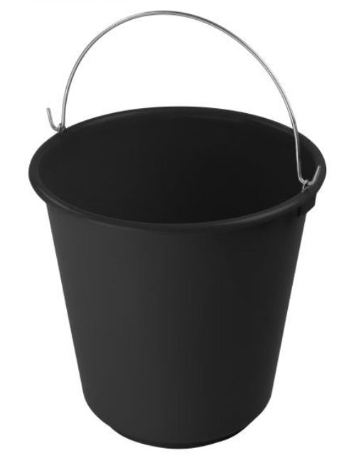 Black Plastic Pail 11.5QT
