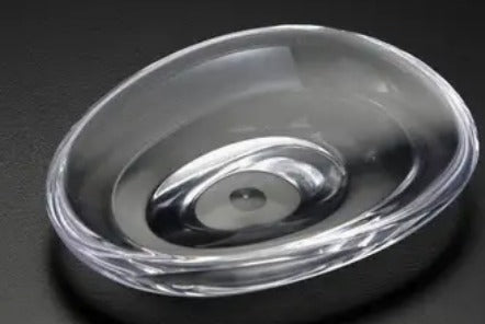 Soap Dish Pebble-Shaped Design | Clear Transparent | Faire