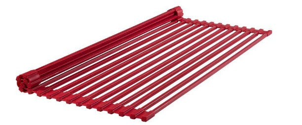 Dish Drying Rack/Trivet Red