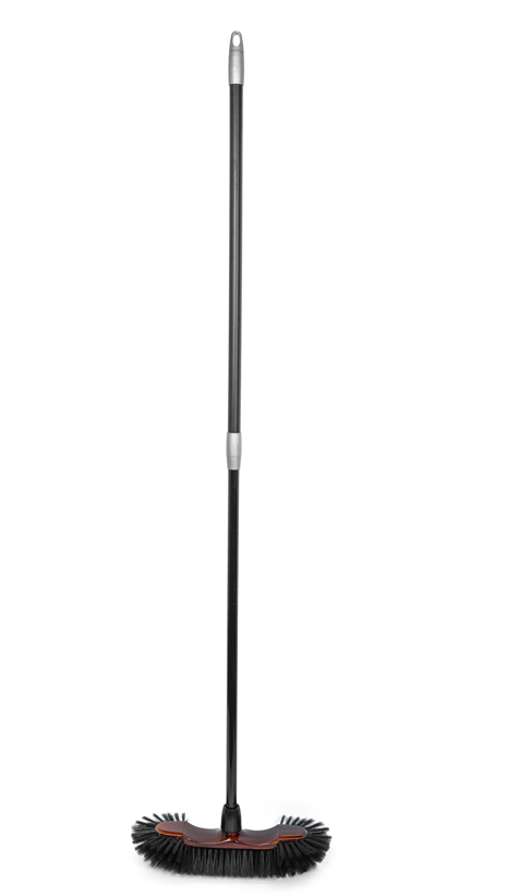 Room Brush With Black Handle | 29.5"–59" Adjustable Length