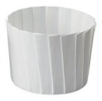 Paper White Pleated Baking Cup