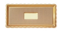 Log Gold Tray Rectangle Large