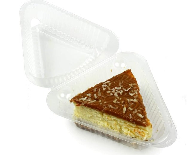 Hinged Plastic Pie-Wedge Container Pactiv