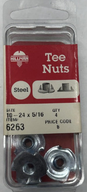 Tee Nuts 10-24x5/16 Hillman